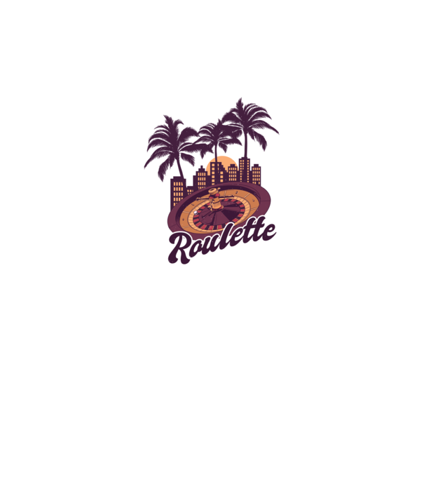 Casino Roulette model negru pe tricou