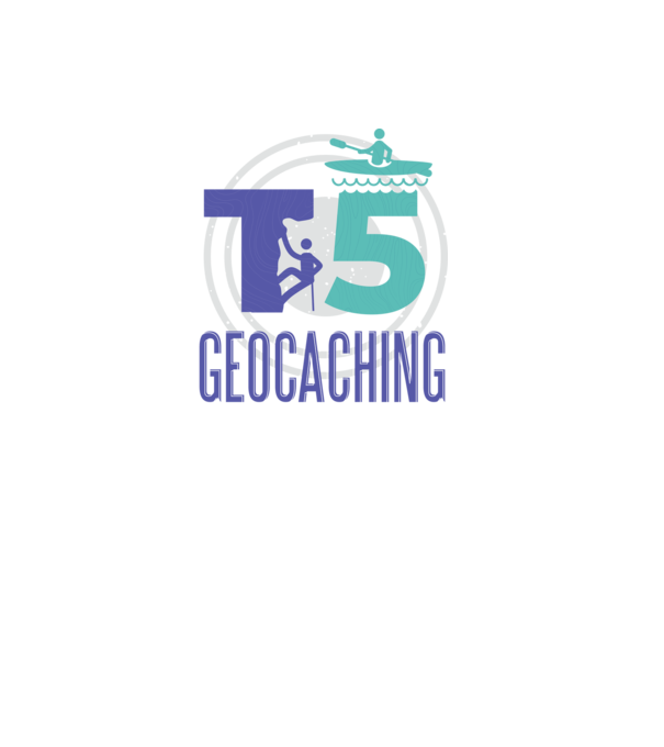 T5 Geocaching model mov pe tricou