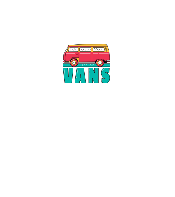 Life of Vans model alb pe tricou