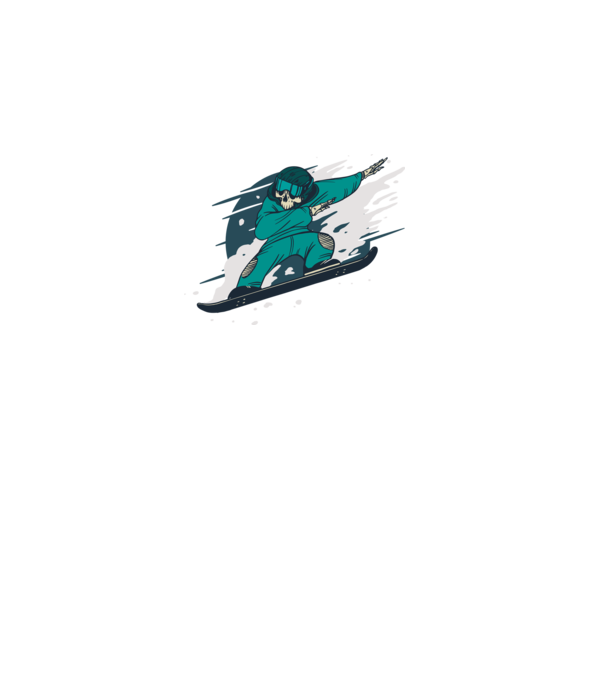 Schelet Snowboard DAB model turcoaz pe tricou