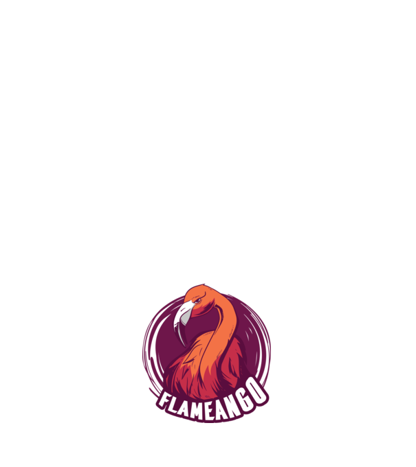Flamingo model negru pe tricou