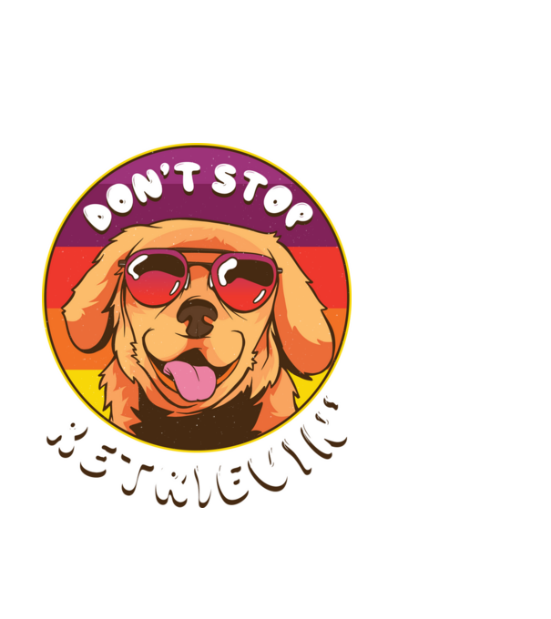 'Don''t stop Retrievin''' model alb pe tricou