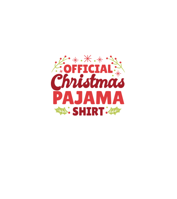 Pijama de Crăciun model alb pe tricou
