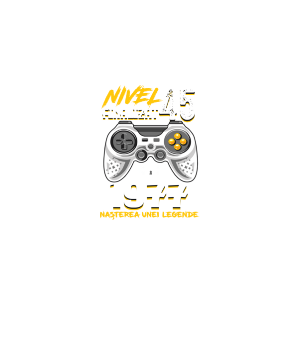 Nivel 45 finalizat. 1977 nașterea unei legende model negru pe tricou