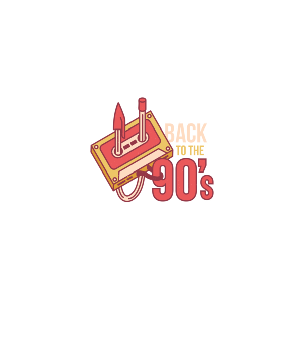 'Back to the 90s Înapoi în anii ''90 Retro' model negru pe tricou