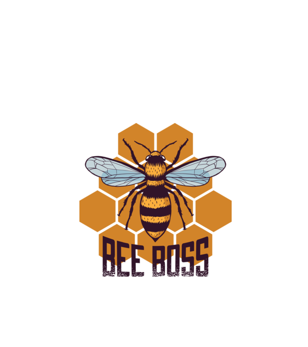 Bee Boss Șef Apicultor model alb pe tricou