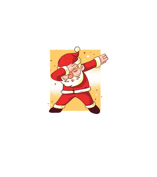 Santa DAB Moș Crăciun model alb pe tricou