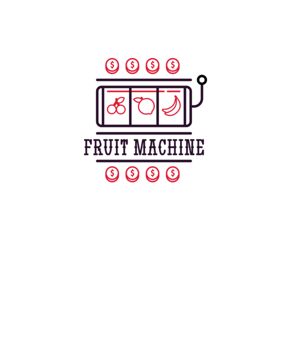 Fruit Machine Slot Machine model alb pe tricou