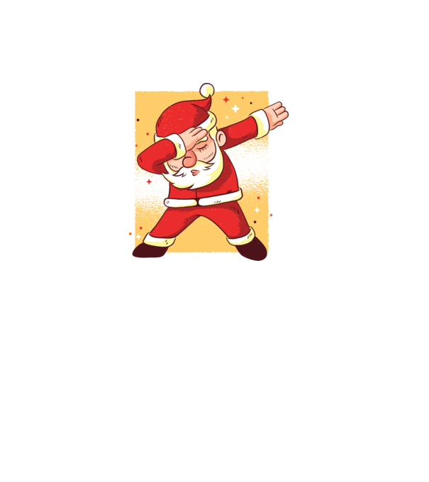 Santa DAB Moș Crăciun model alb pe tricou