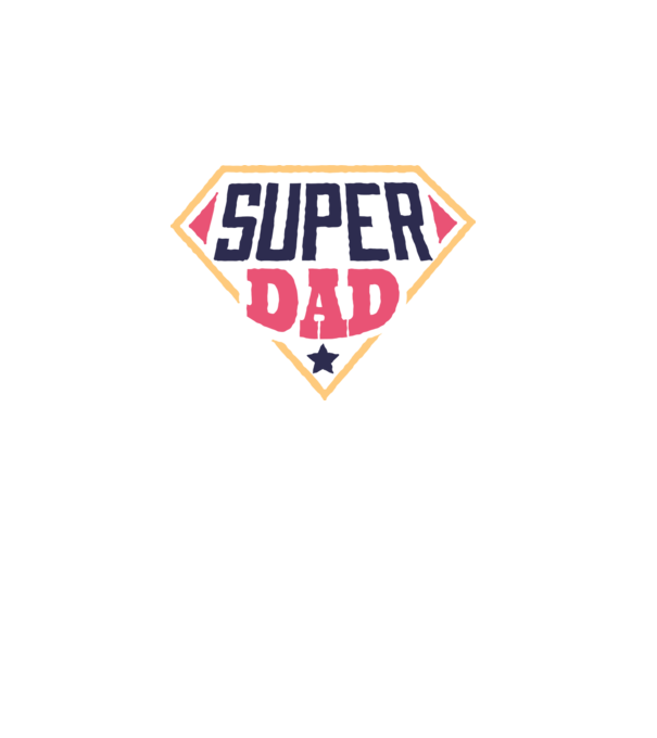 Super Tata model alb pe tricou
