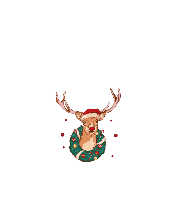 Oh deer, Christmas is here model negru pe tricou