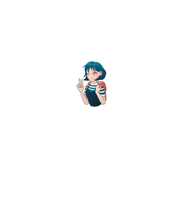 Anime fată model alb/roșu pe tricou
