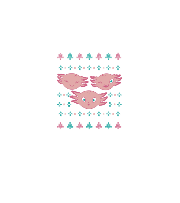 Pulover urât Axolotl model negru pe tricou