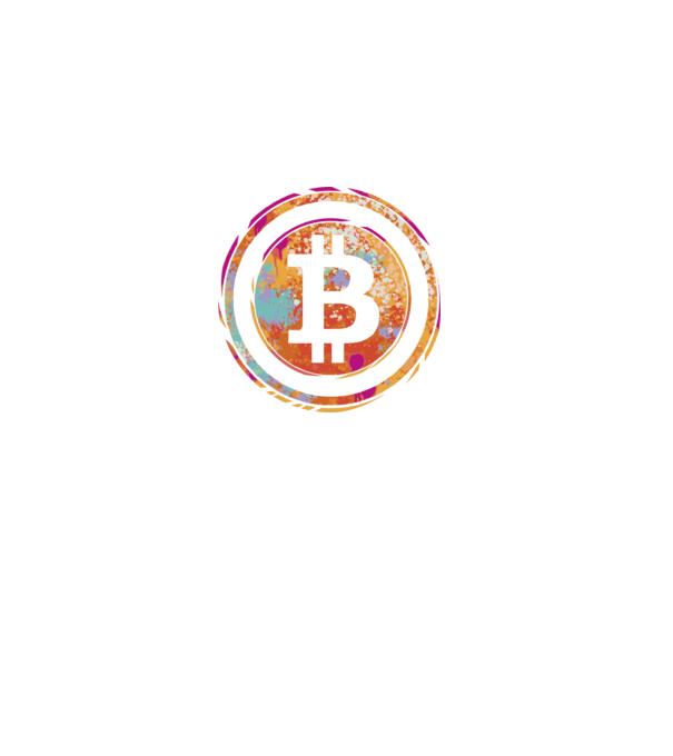 Bitcoin Watercolor model negru pe tricou