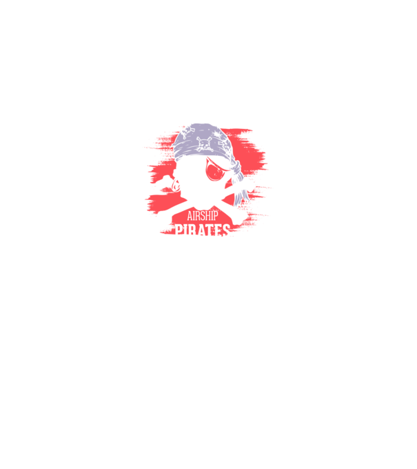 Airship Pirates - Pirat model gri pe tricou