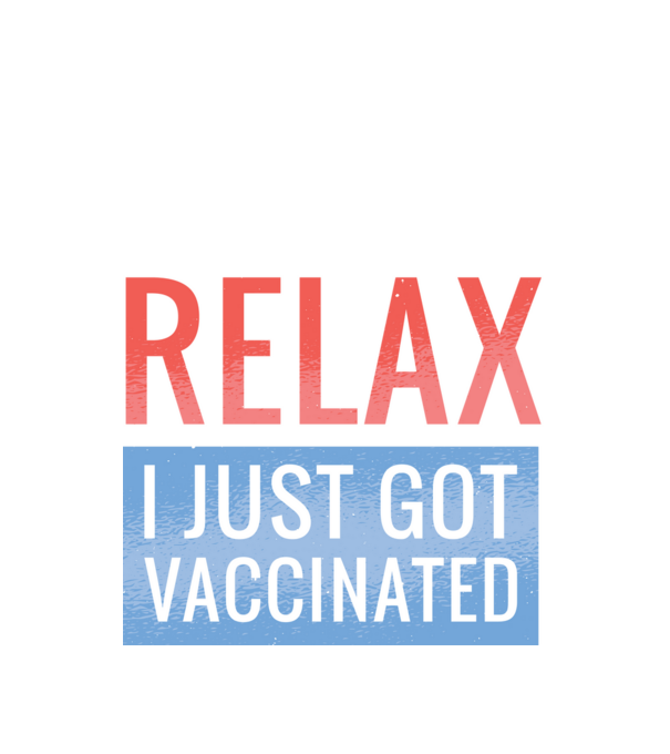 Fii calm, sunt vaccinat model negru pe tricou