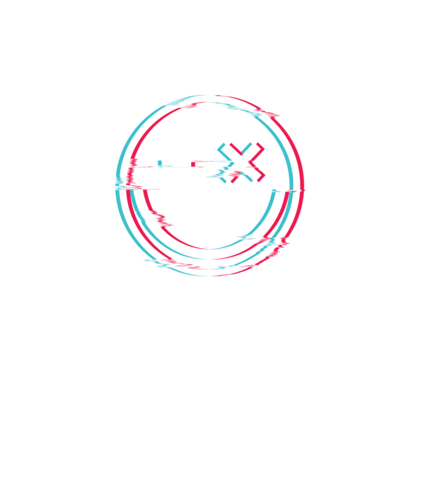 Smile glitch neon tiktok style model turcoaz pe tricou