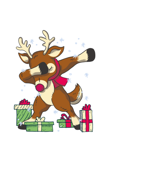 Rudolph DAB model negru pe tricou