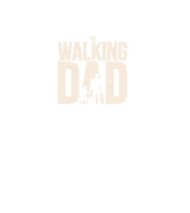 The Walking Dad model negru pe tricou
