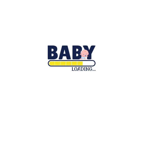 Baby is loading - tricou amuzant pentru mămici model alb pe tricou