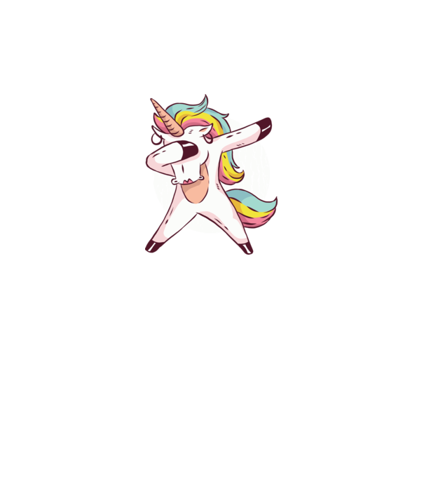Unicorn DAB model gri pe tricou