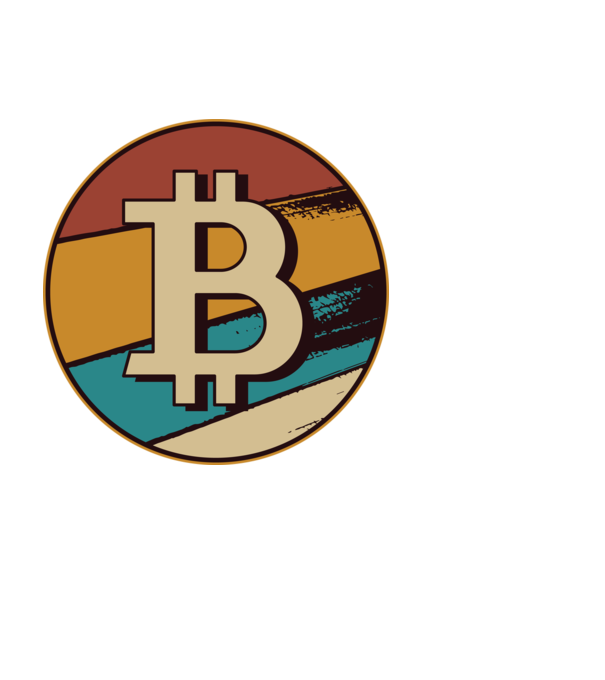 Bitcoin retro model negru pe tricou