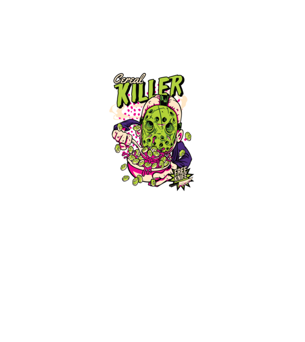 Cereal Killer model negru pe tricou