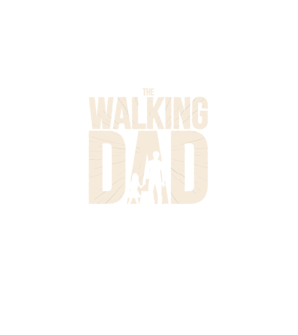 The Walking Dad model negru pe tricou