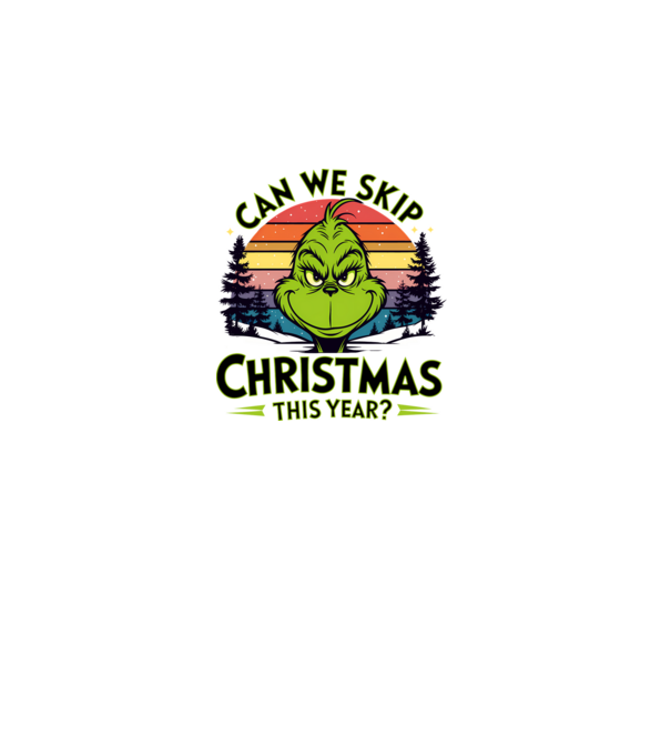 Can we skip christmas this year model alb pe tricou