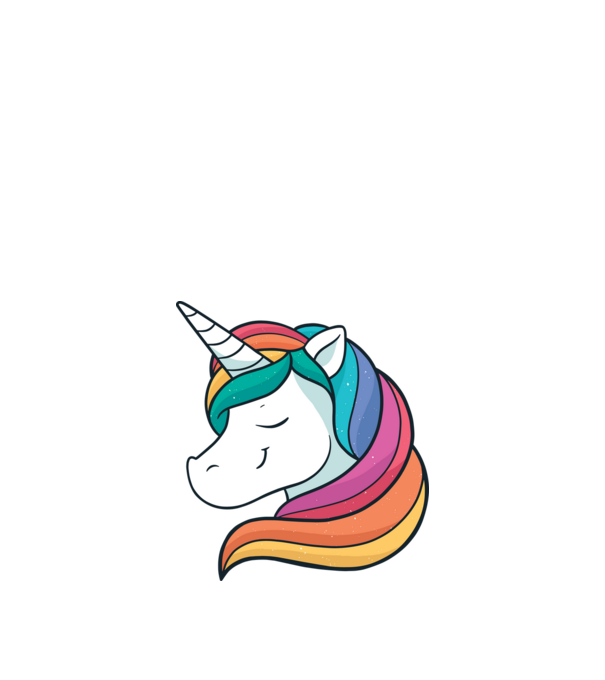 Cap de unicorn model nisipiu pe tricou