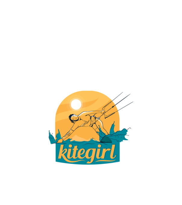 Tricou Kitegirl Kitesurf model alb pe tricou