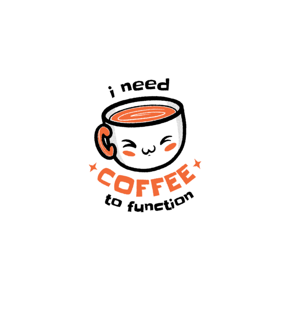 Am nevoie de cafea model alb pe tricou