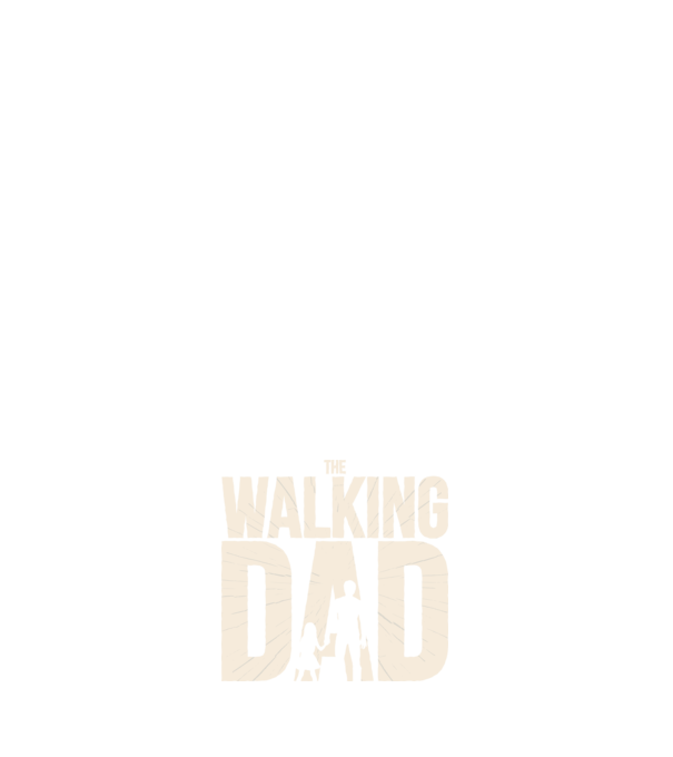 The Walking Dad model negru pe tricou