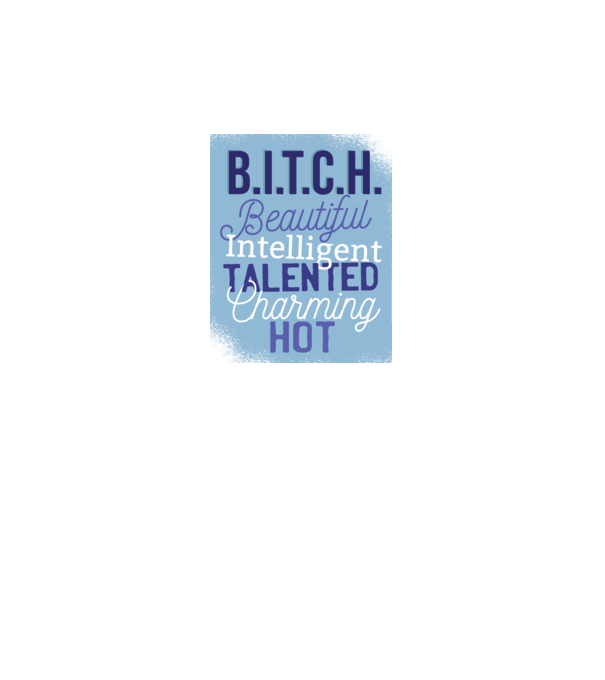 B.I.T.C.H. - Tricou cu inscripție amuzantă model gri pe tricou