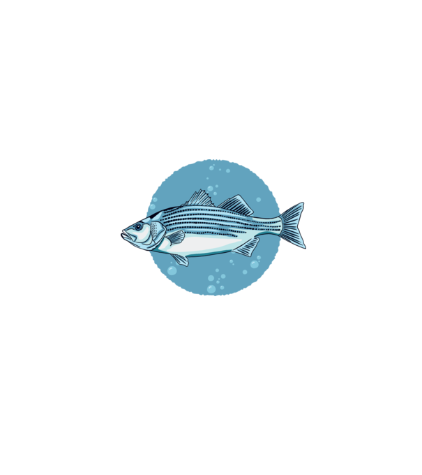 Biban de mare model turcoaz pe tricou