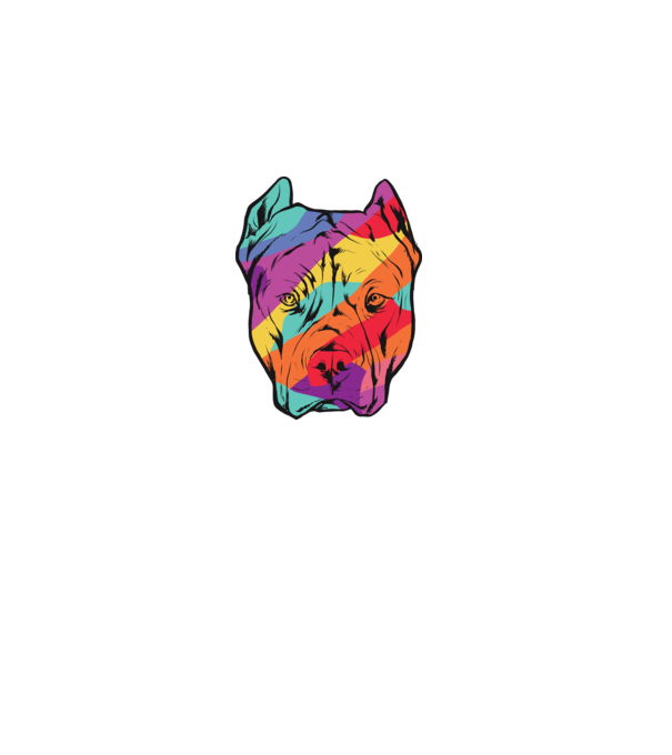 Cap colorat Pitbull model nisipiu pe tricou