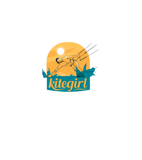 Tricou Kitegirl Kitesurf model alb pe tricou
