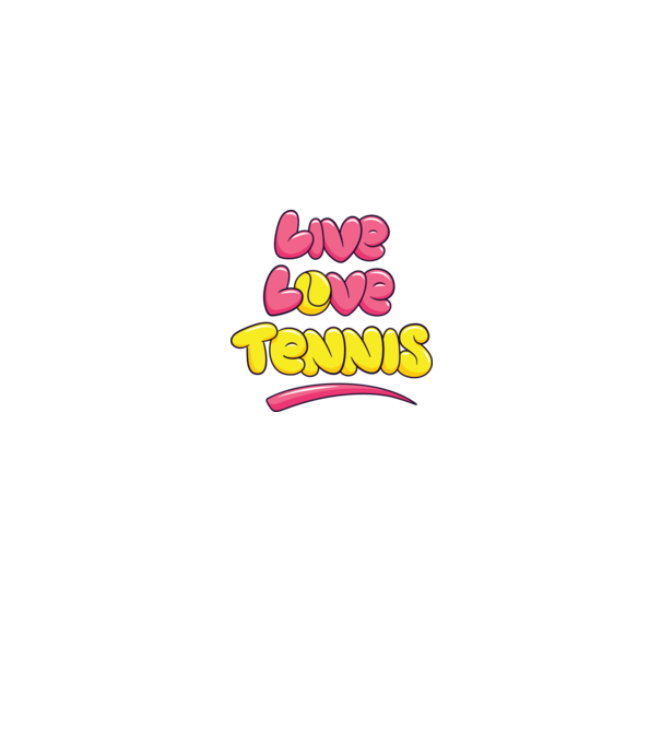Live Love Tennis model turcoaz pe tricou