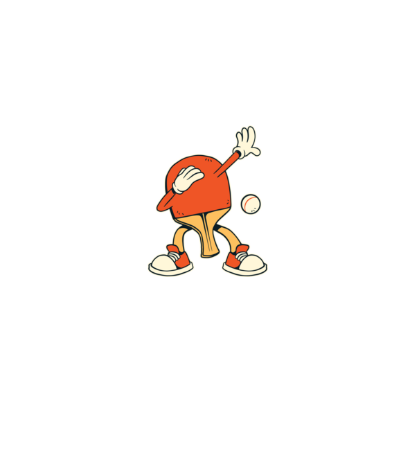 Ping Pong DAB model verde pe tricou