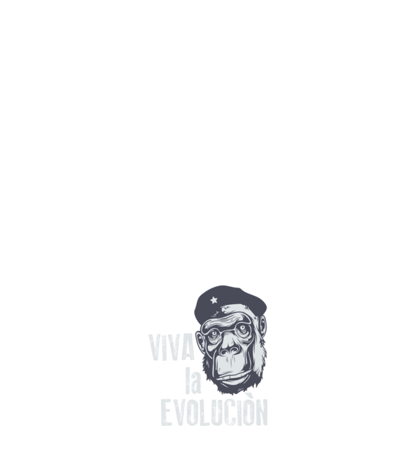 Viva La Evolucion model negru pe tricou