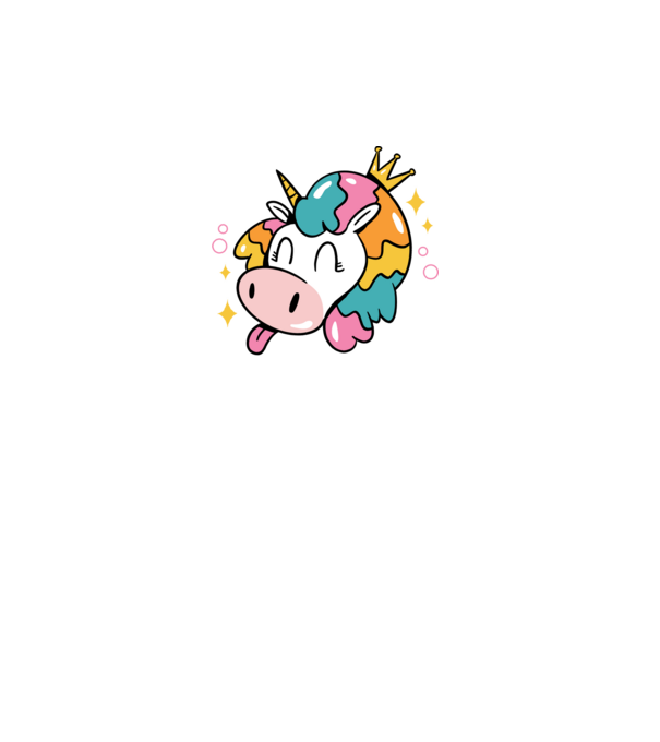 Birthday Princess Unicorn model turcoaz pe tricou