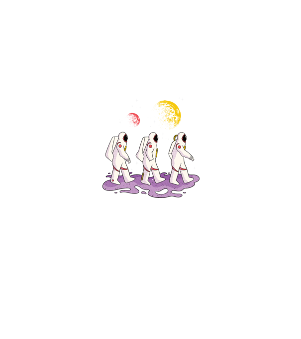 Plimbare Astronaut model negru pe tricou