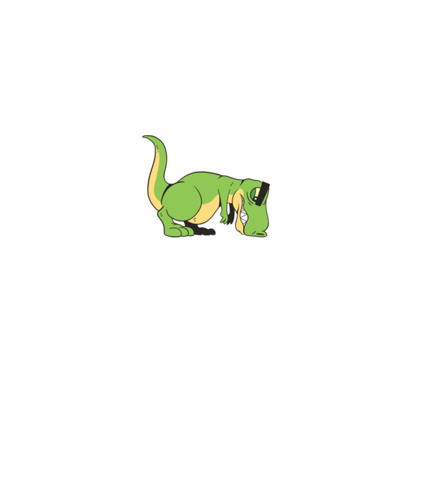 T-rex Push-up model negru pe tricou