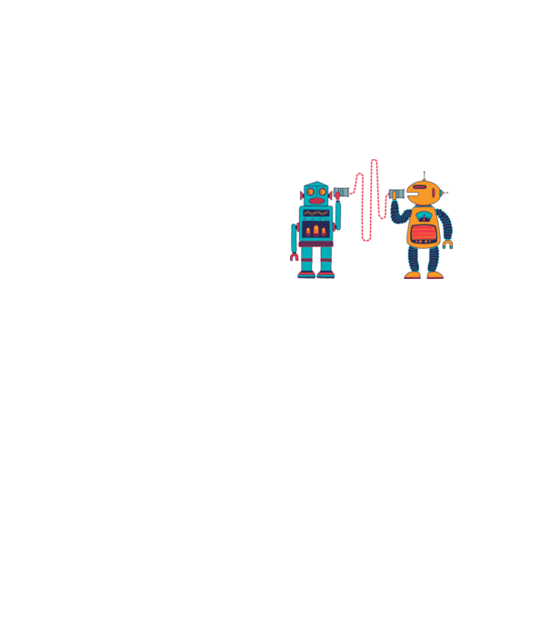 Walkie Talkie Robot model galben neon pe tricou
