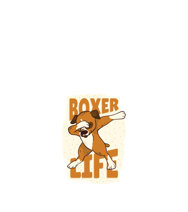 Boxer Life DAB model albastru închis pe tricou