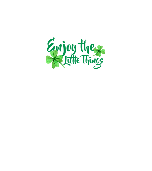 Enjoy the little things model negru pe tricou