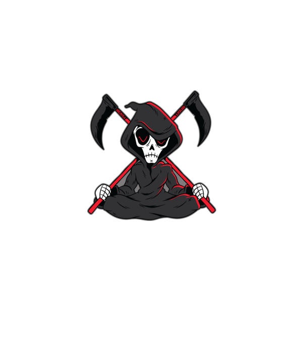 Moartea - Grim Reaper model negru pe tricou