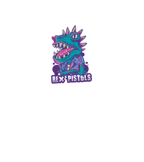 Rex Pistols model verde neon pe tricou