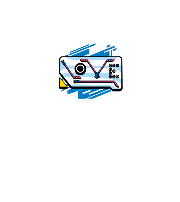 Love Hockey model alb pe tricou