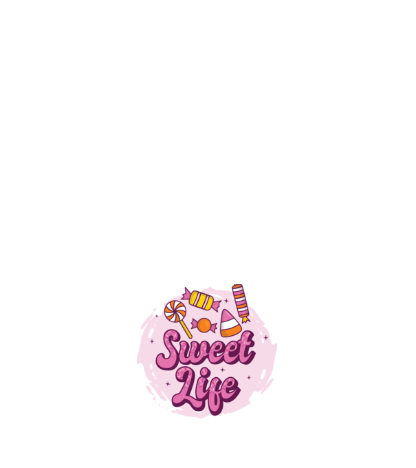 Sweet Life - Viață dulce model negru pe tricou